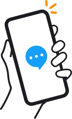 スマホでチャット